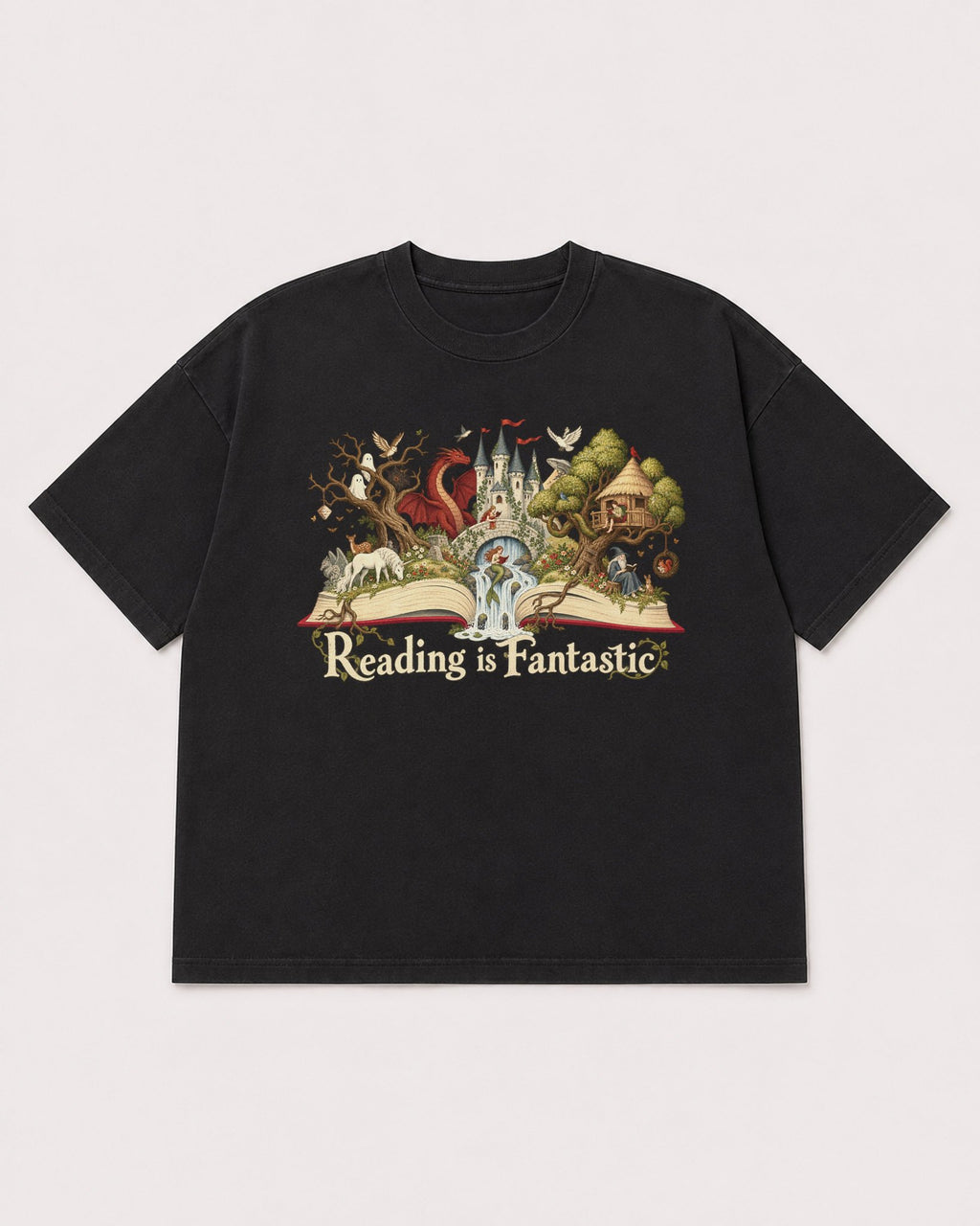 Mockup Boxy Heavyweight Tee Black product