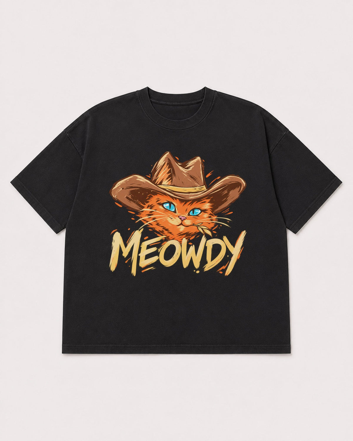Mockup Boxy Heavyweight Tee Black product