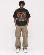 Mockup Boxy Heavyweight Tee Black male full-body 04