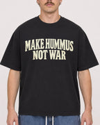 Mockup Boxy Heavyweight Tee Black male close-up 19
