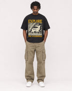 Mockup Boxy Heavyweight Tee Black male full-body 04
