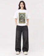 Mockup Boxy Heavyweight Tee White female full-body 03