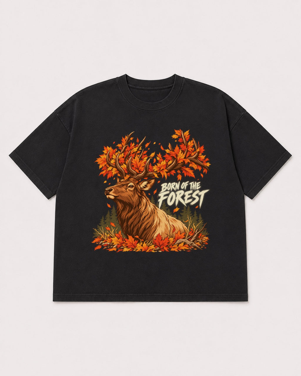 Mockup Boxy Heavyweight Tee Black product