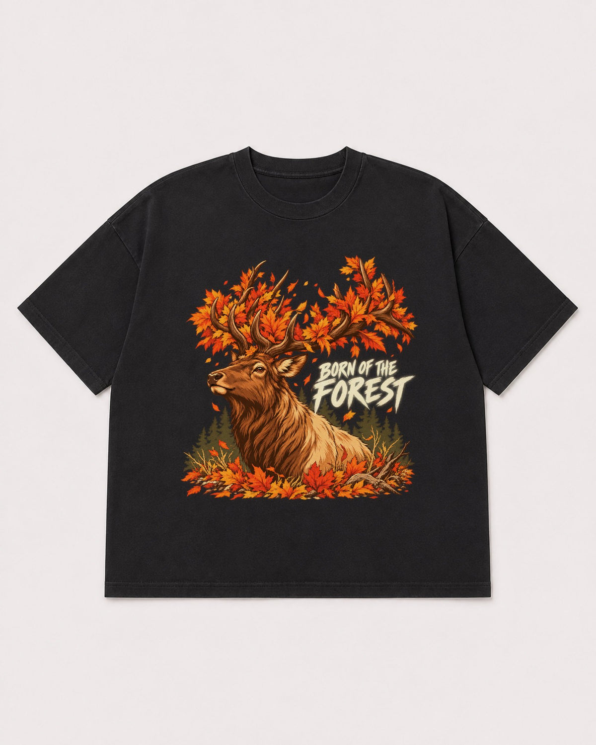 Mockup Boxy Heavyweight Tee Black product