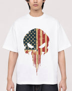 Mockup Boxy Heavyweight Tee White male close-up 11