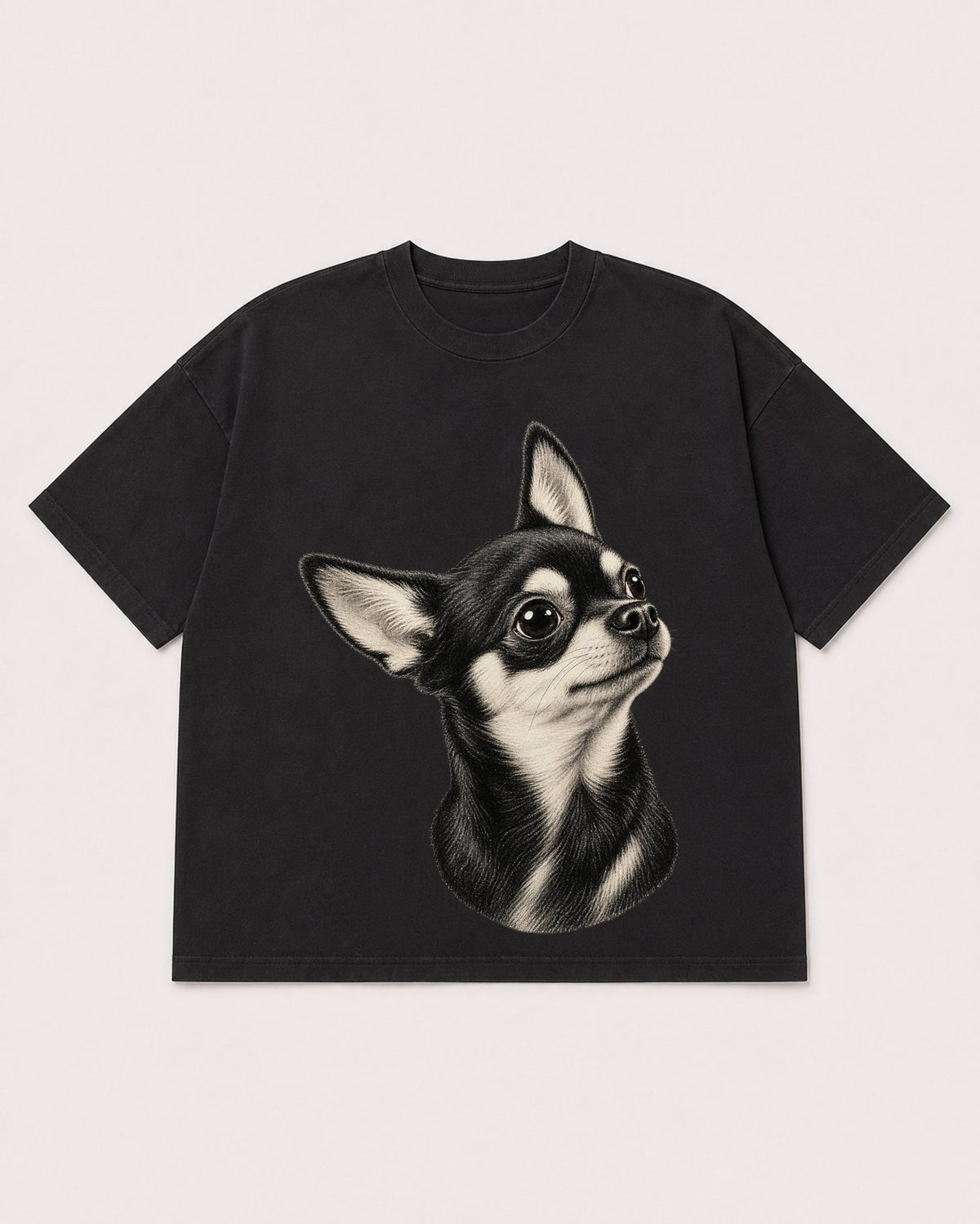 Mockup Boxy Heavyweight Tee Black product