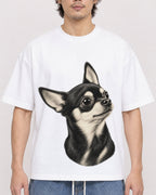 Mockup Boxy Heavyweight Tee White male close-up 03