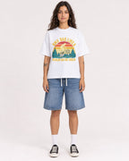Mockup Boxy Heavyweight Tee White female full-body 06