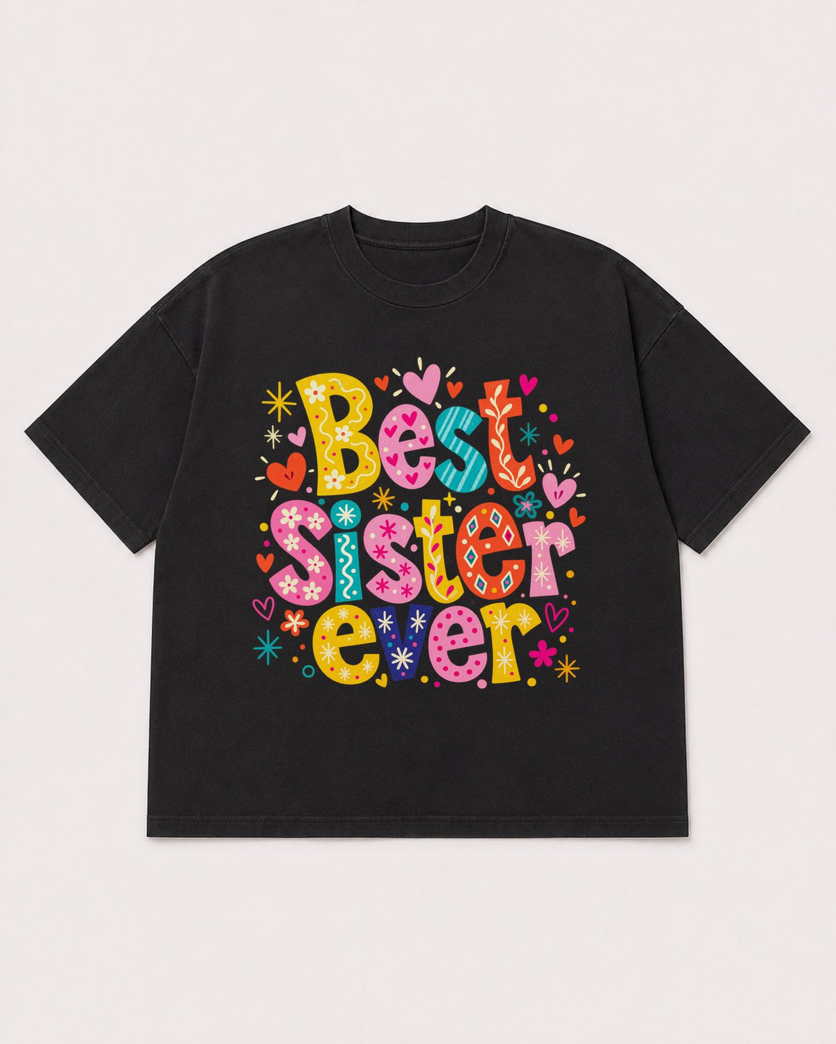 Mockup Boxy Heavyweight Tee Black product
