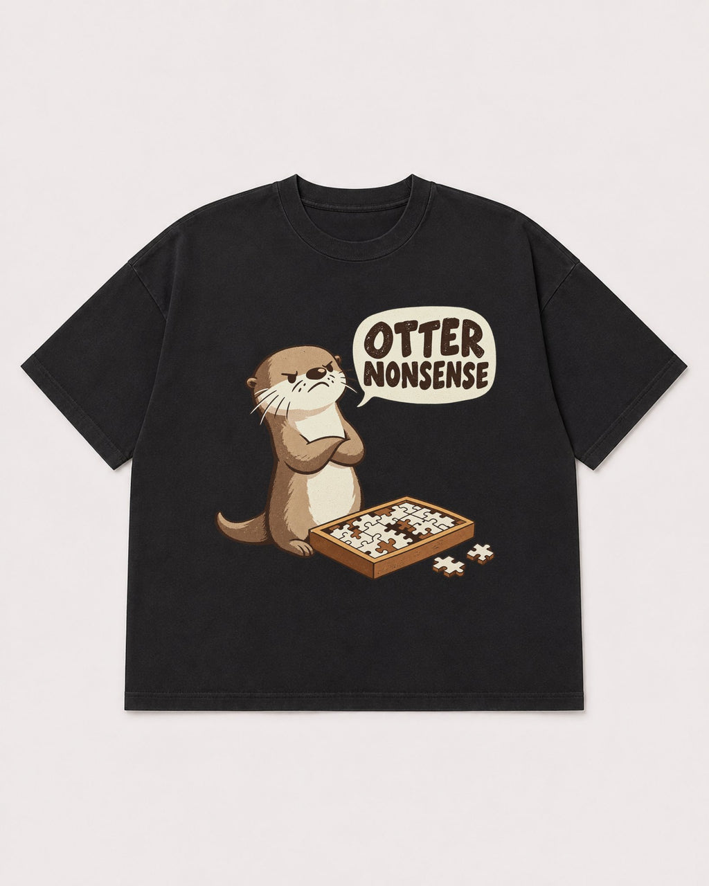 Mockup Boxy Heavyweight Tee Black product