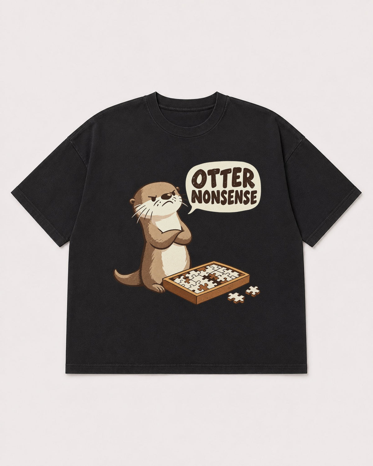 Mockup Boxy Heavyweight Tee Black product