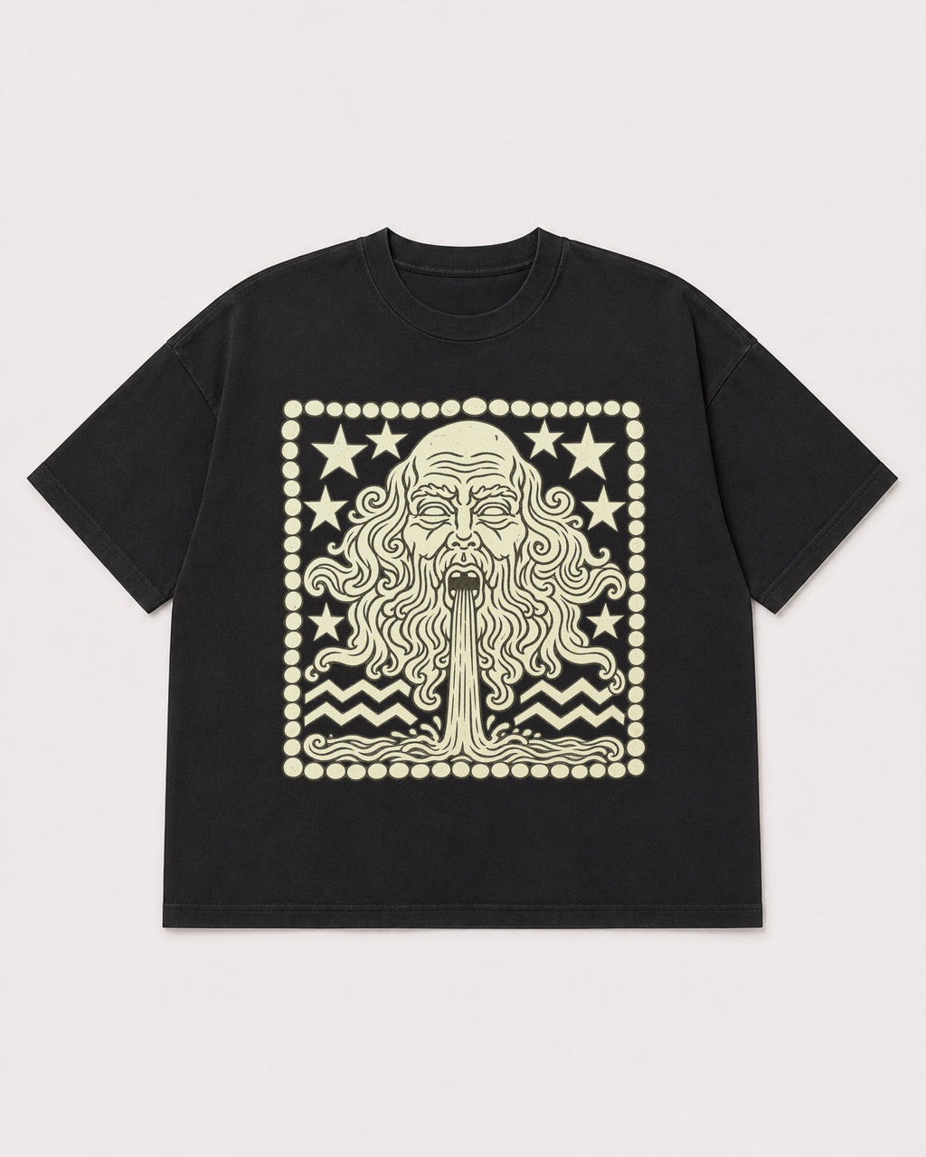 Mockup Boxy Heavyweight Tee Black product