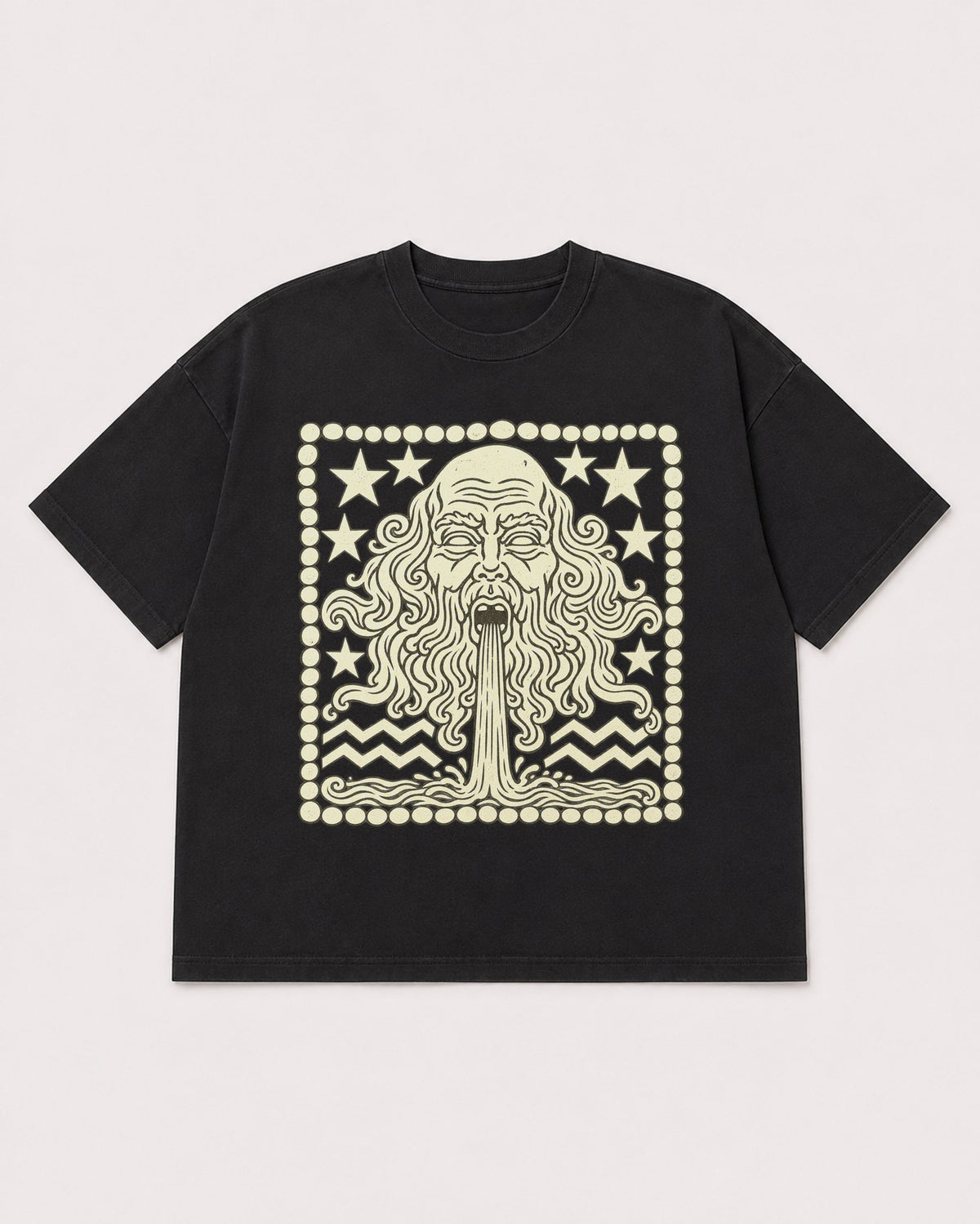 Mockup Boxy Heavyweight Tee Black product