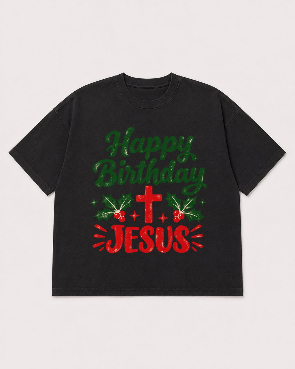 Mockup Boxy Heavyweight Tee Black product