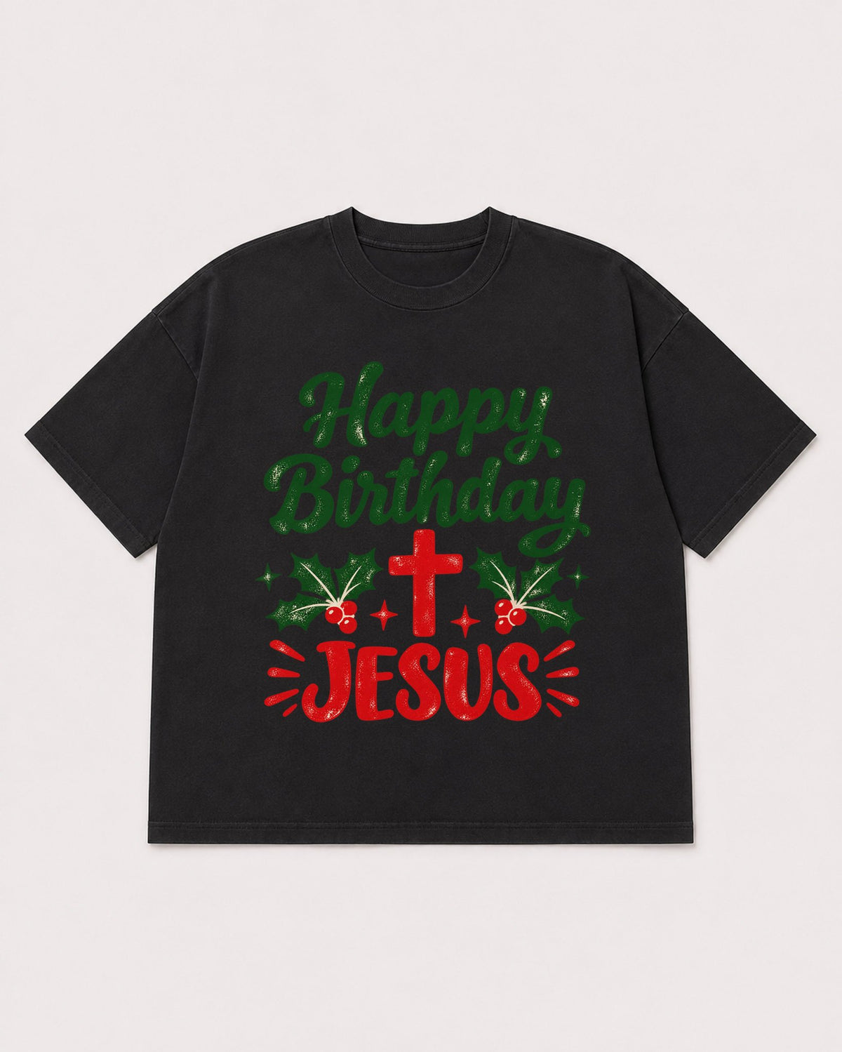 Mockup Boxy Heavyweight Tee Black product