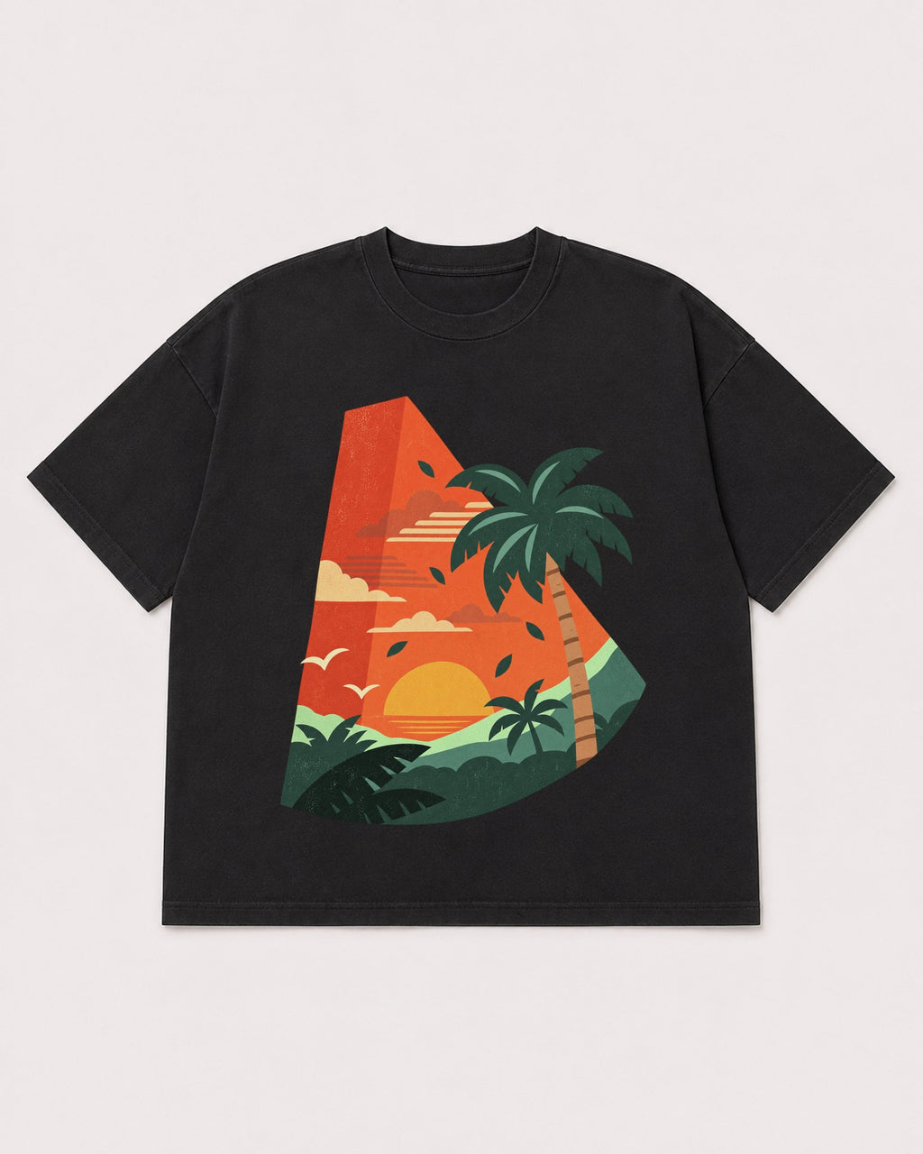 Mockup Boxy Heavyweight Tee Black product