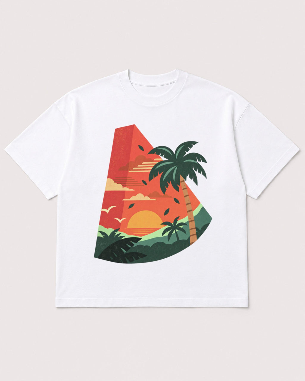 Mockup Boxy Heavyweight Tee White product
