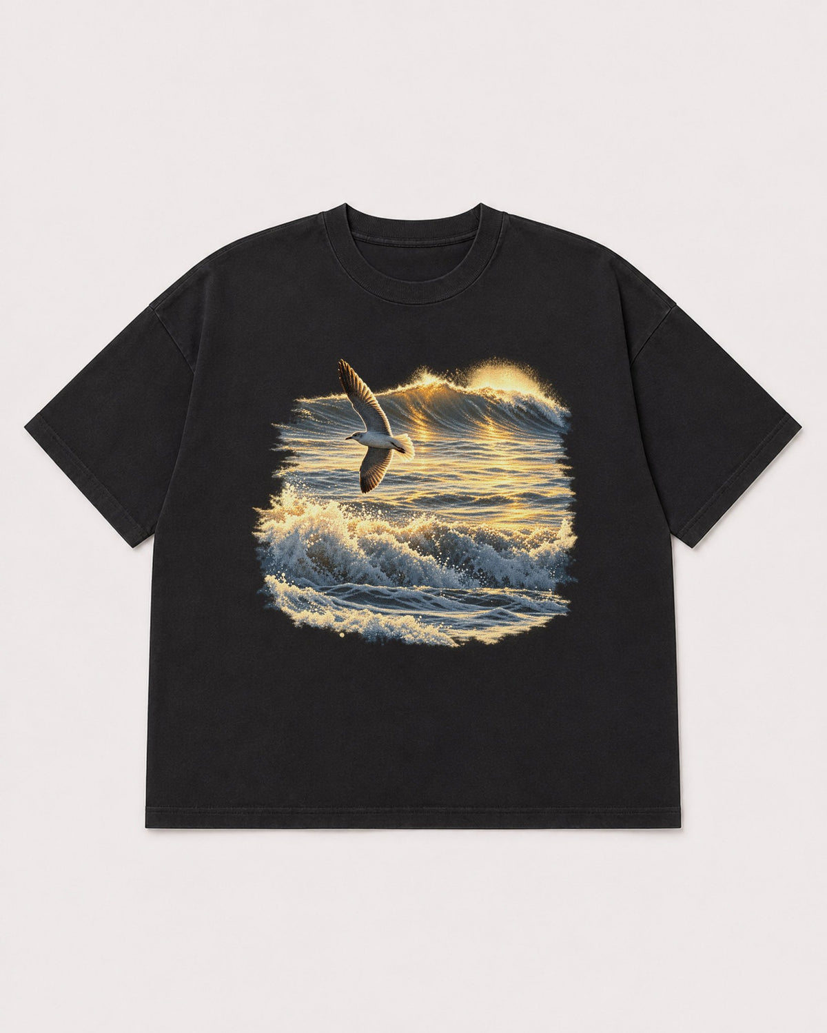 Mockup Boxy Heavyweight Tee Black product