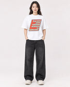 Mockup Boxy Heavyweight Tee White female full-body 03