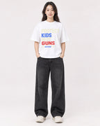 Mockup Boxy Heavyweight Tee White female full-body 03