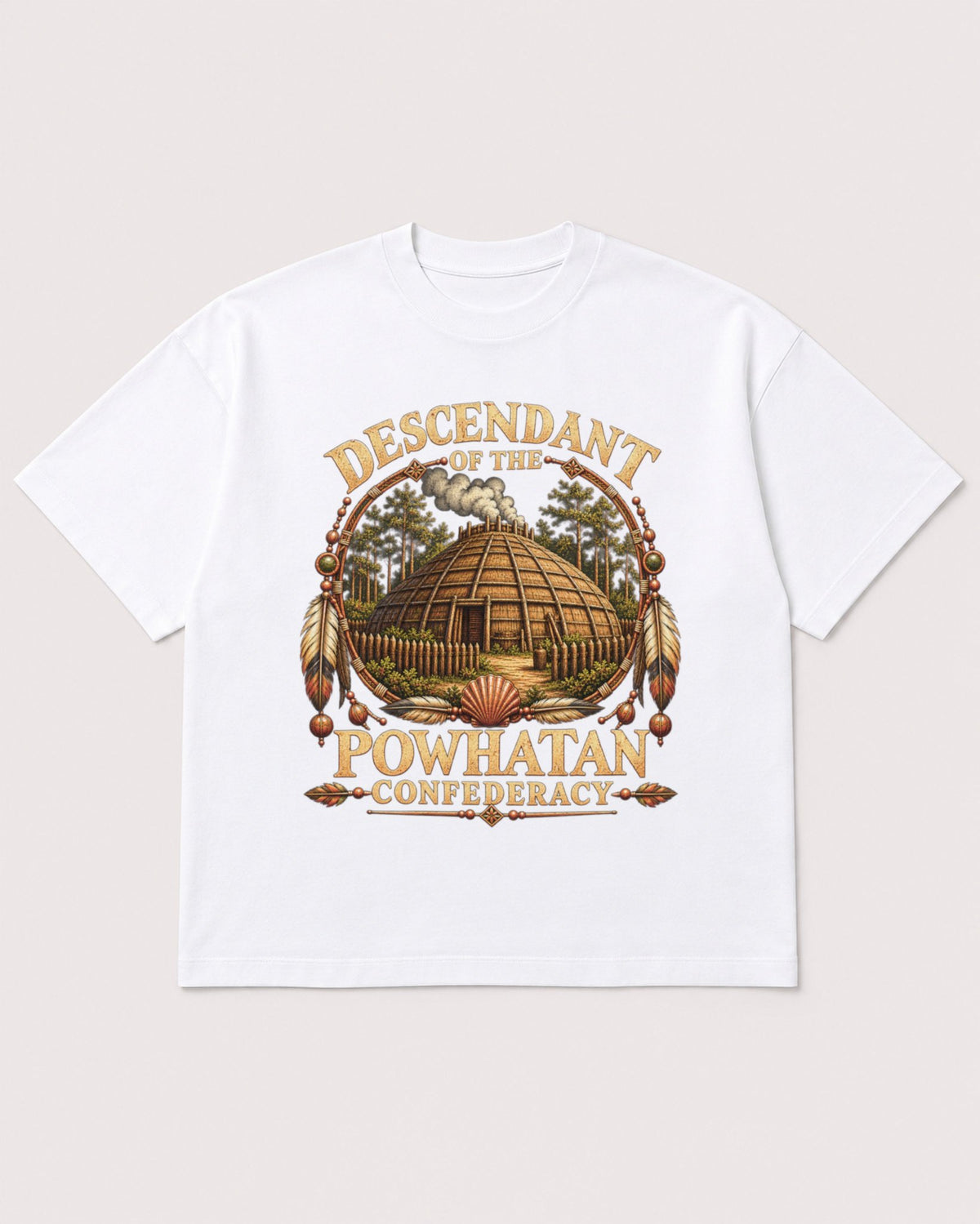 Mockup Boxy Heavyweight Tee White product