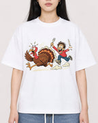Mockup Boxy Heavyweight Tee White female close-up 01