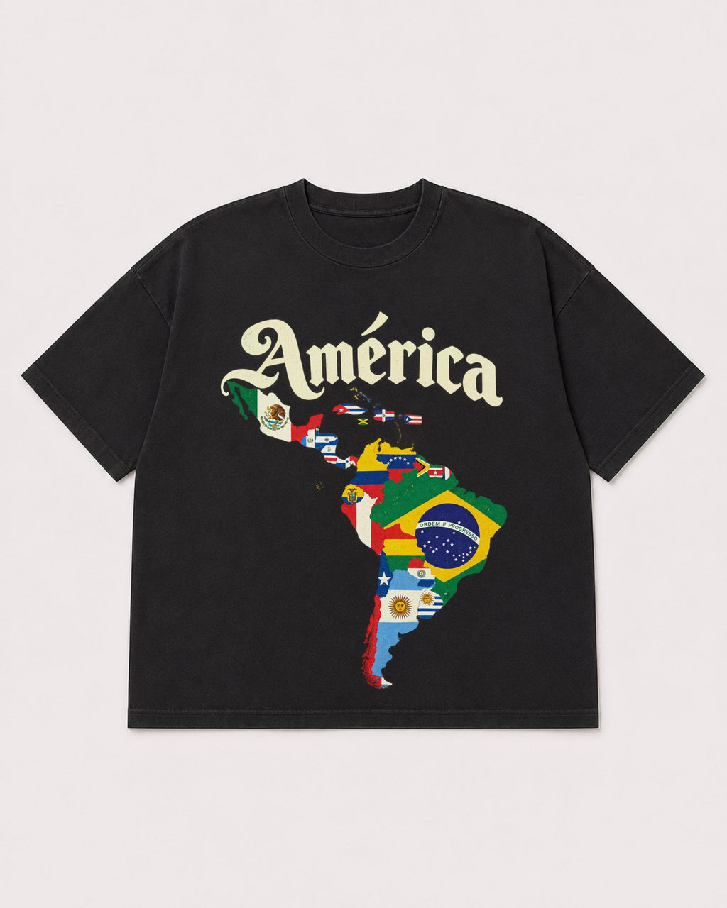 Mockup Boxy Heavyweight Tee Black product