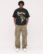 Mockup Boxy Heavyweight Tee Black male full-body 04
