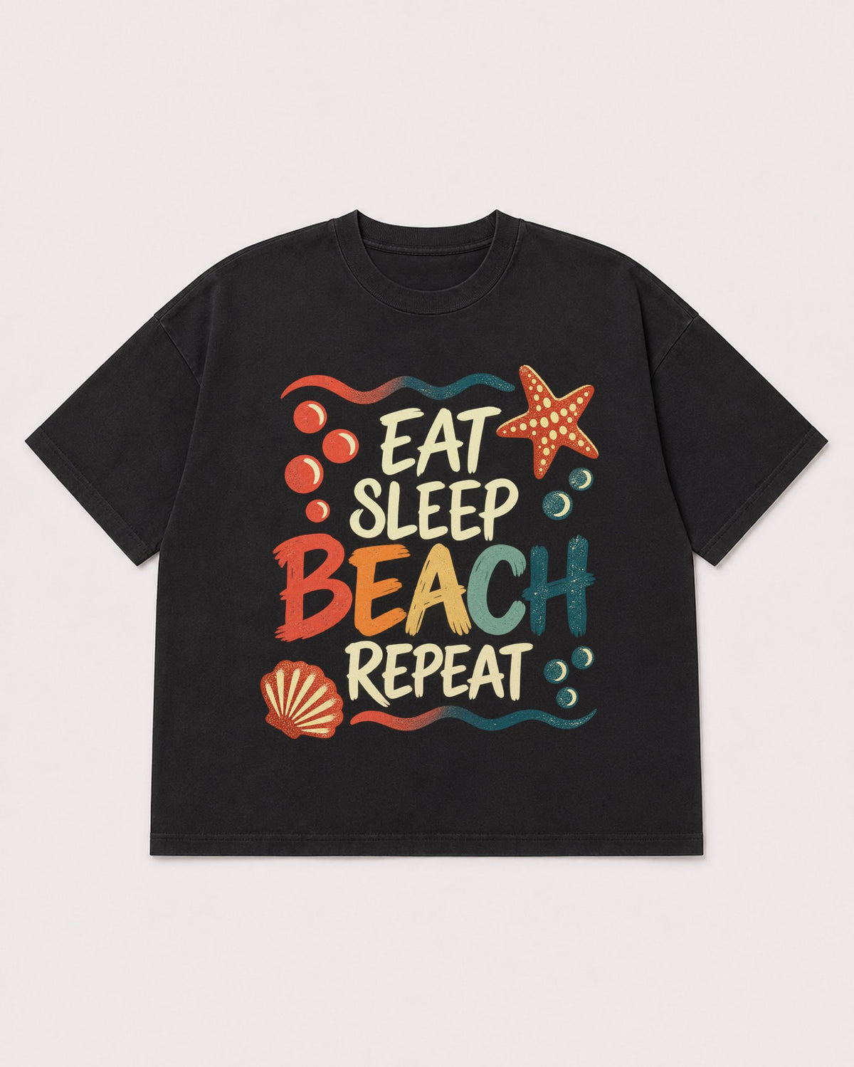 Mockup Boxy Heavyweight Tee Black product