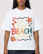 Mockup Boxy Heavyweight Tee White female close-up 04