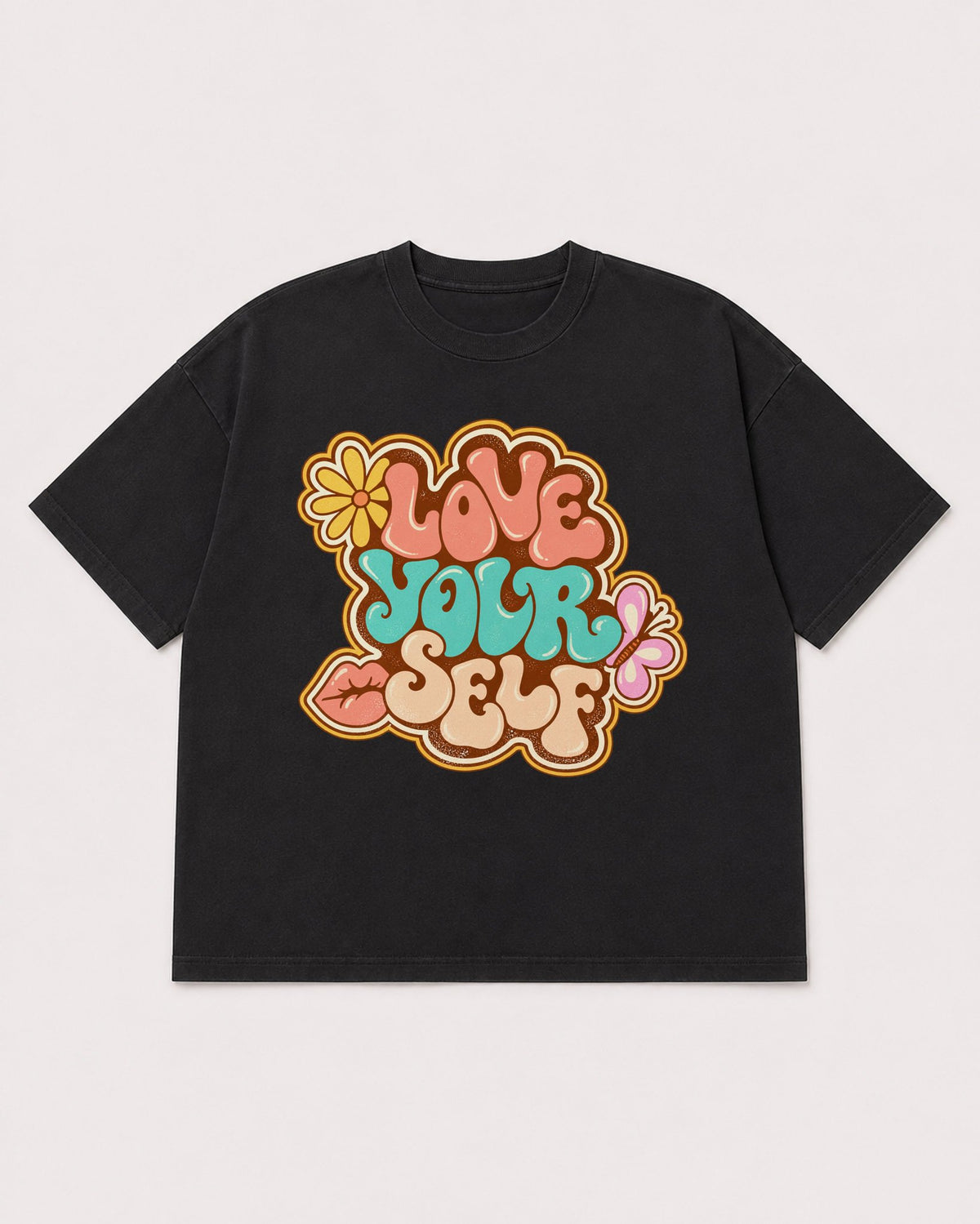Mockup Boxy Heavyweight Tee Black product