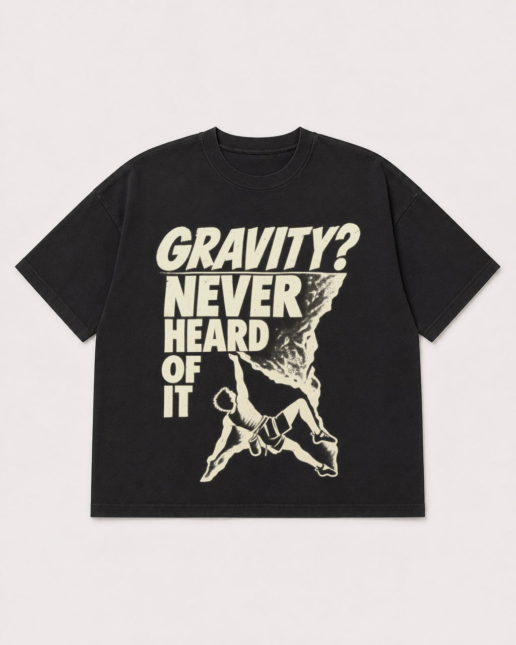 Mockup Boxy Heavyweight Tee Black product