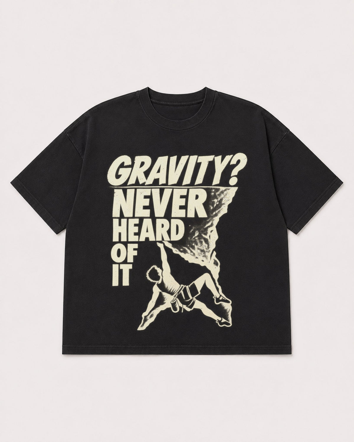 Mockup Boxy Heavyweight Tee Black product