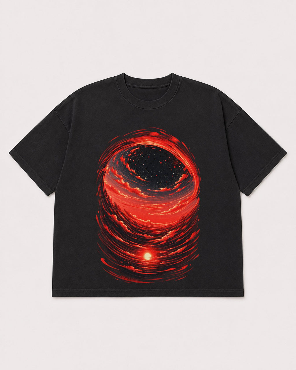 Mockup Boxy Heavyweight Tee Black product
