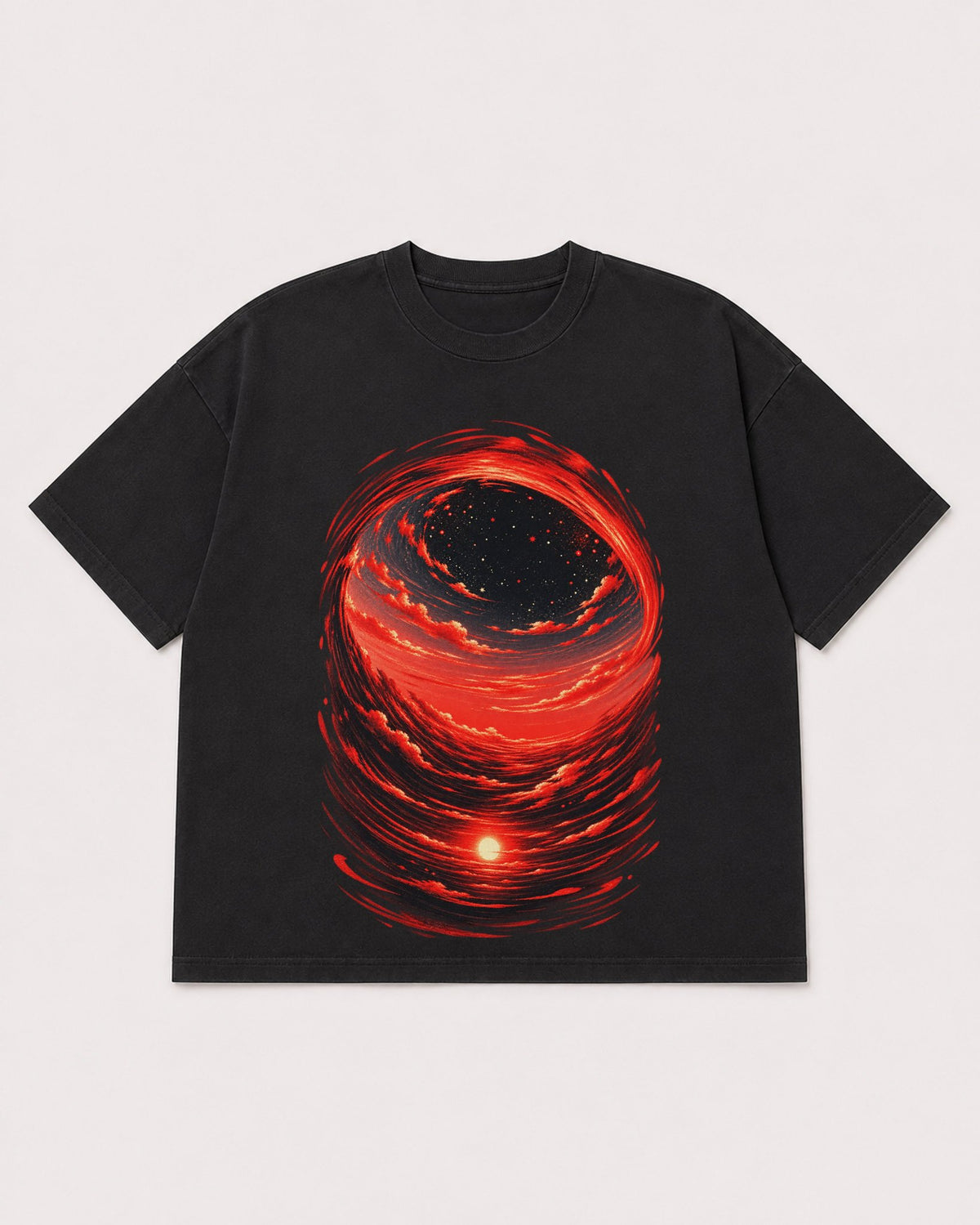 Mockup Boxy Heavyweight Tee Black product