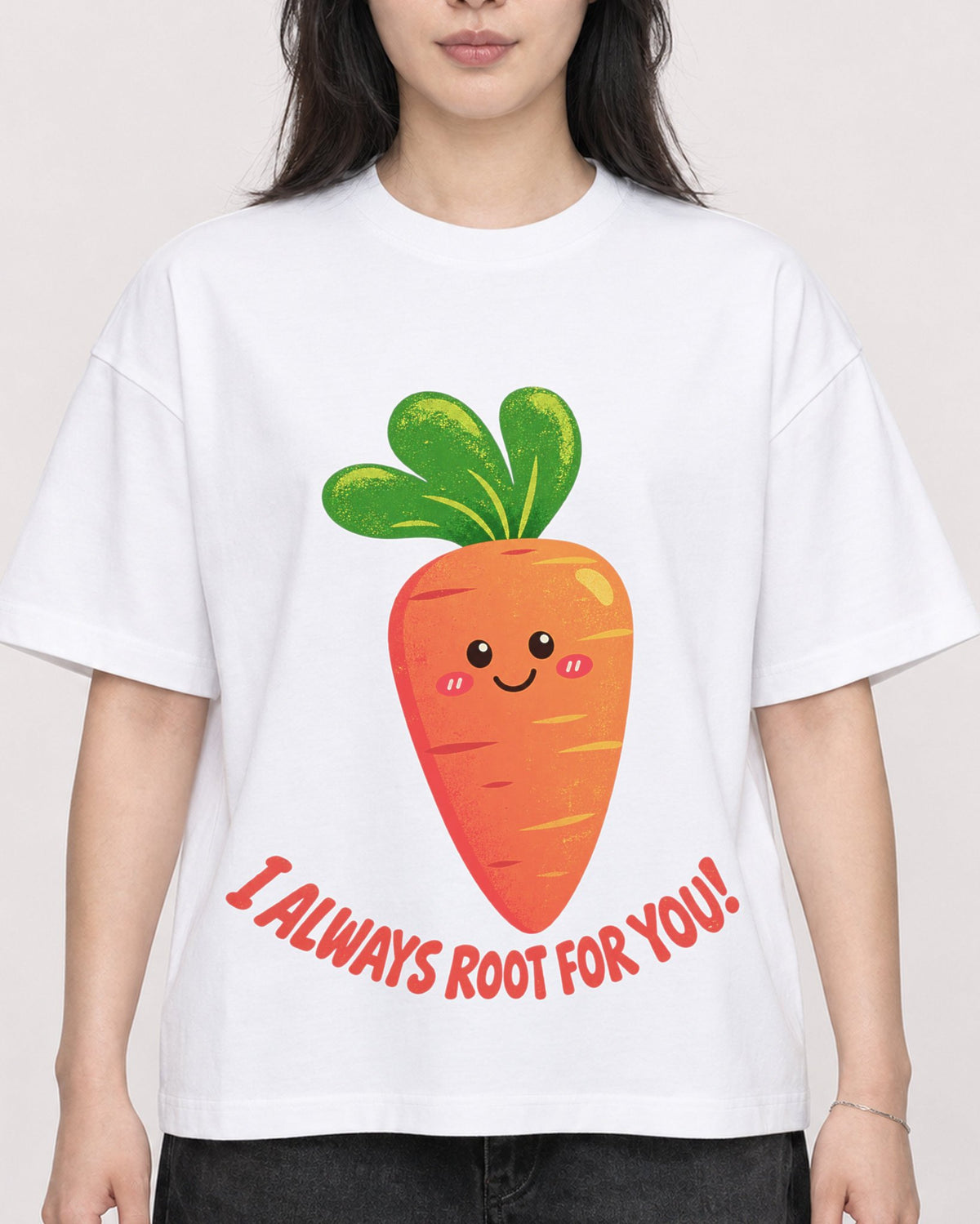 Mockup Boxy Heavyweight Tee White female close-up 13