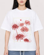 Mockup Boxy Heavyweight Tee White female close-up 01