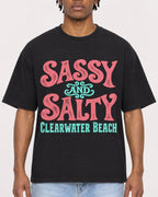 Mockup Boxy Heavyweight Tee Black male close-up 05