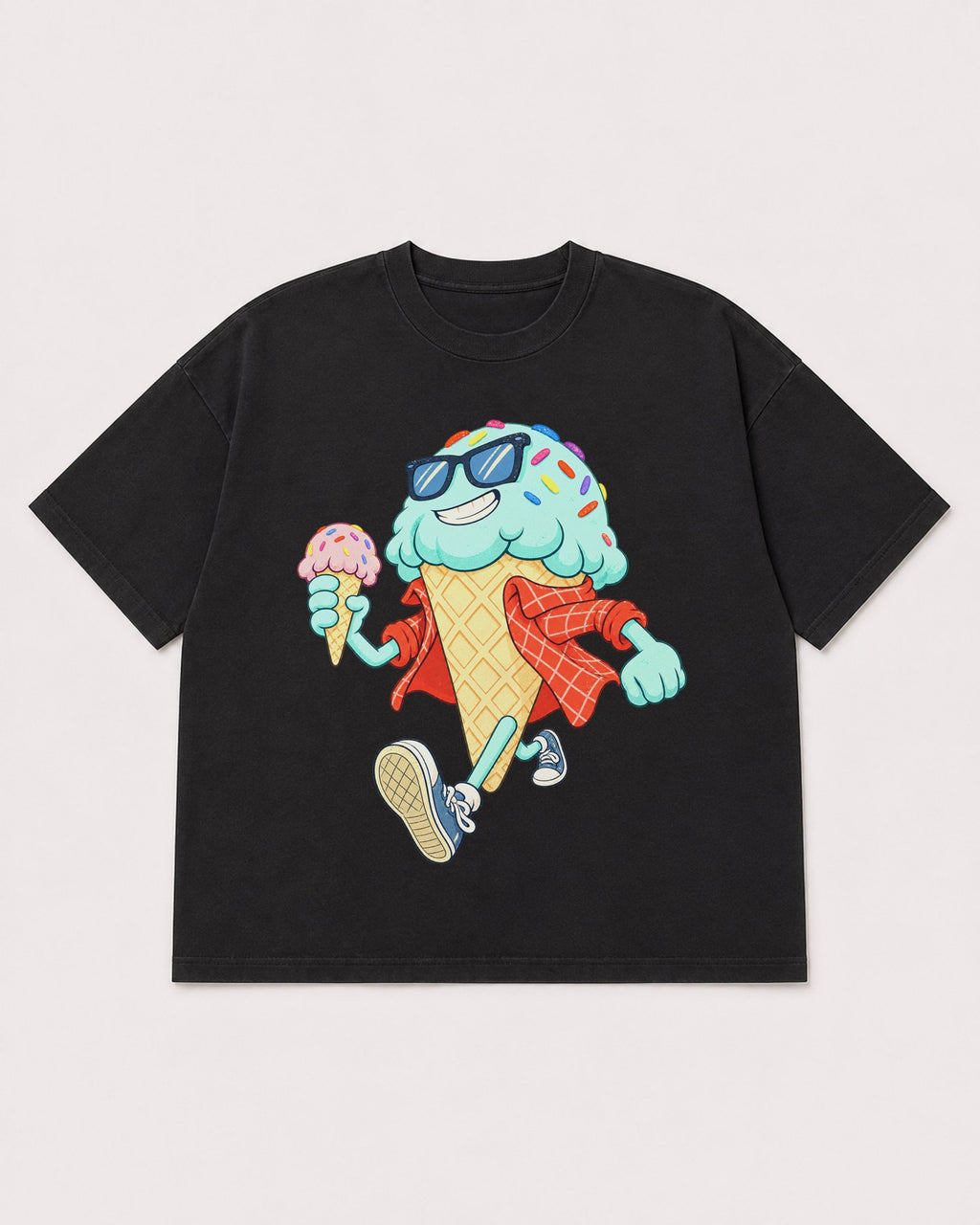 Mockup Boxy Heavyweight Tee Black product