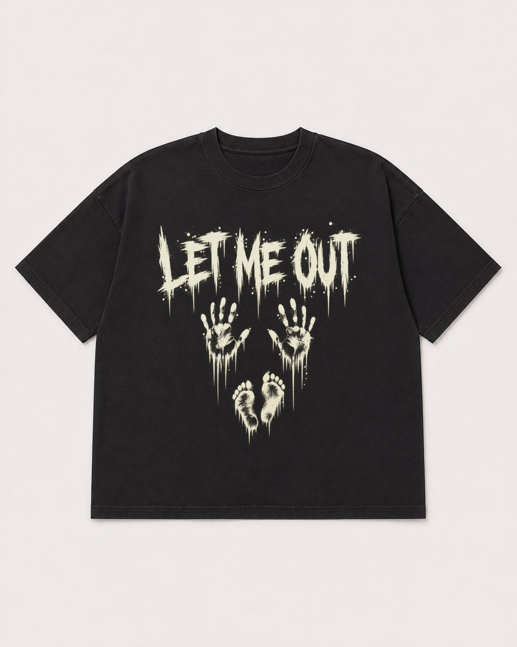 Mockup Boxy Heavyweight Tee Black product