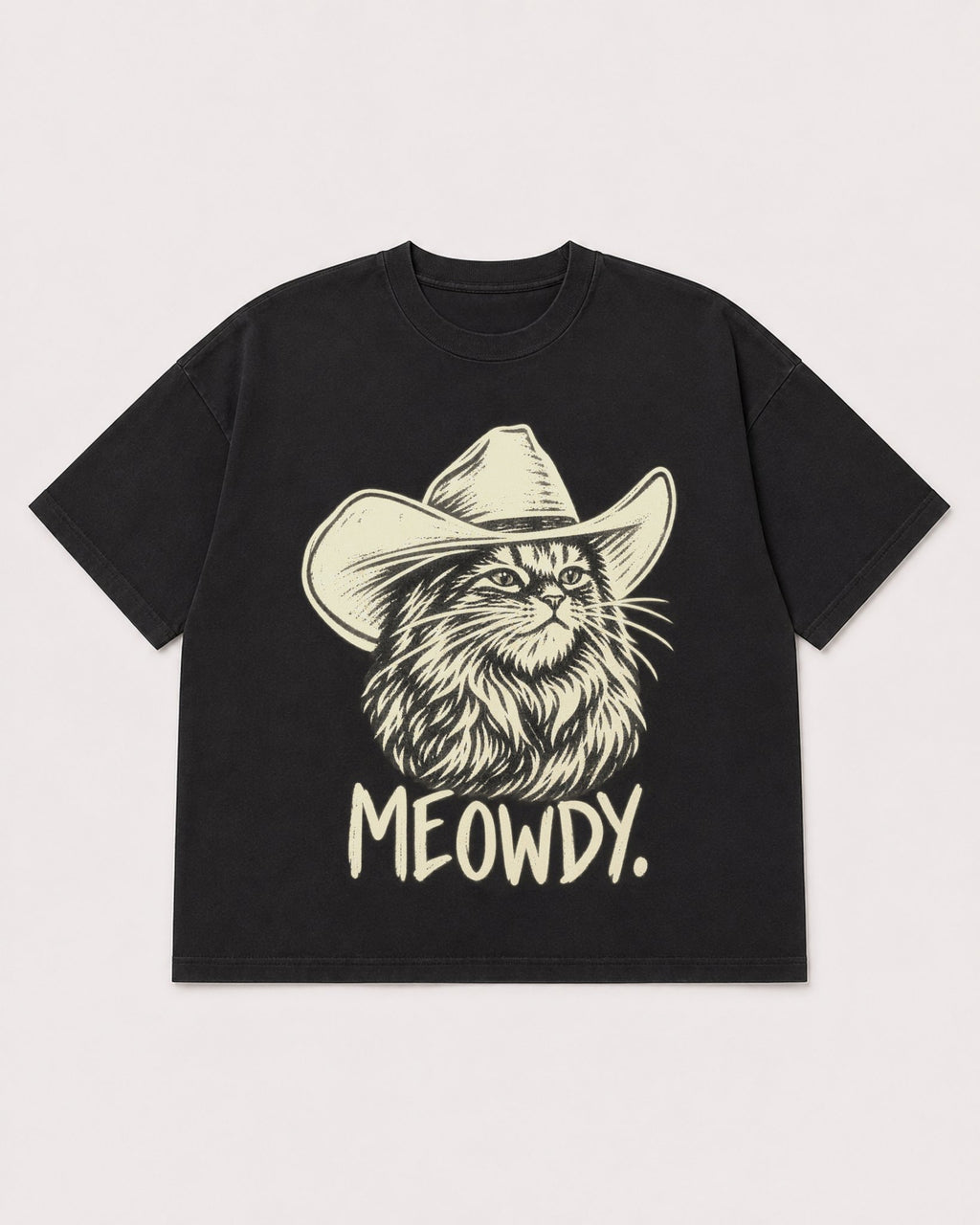 Mockup Boxy Heavyweight Tee Black product