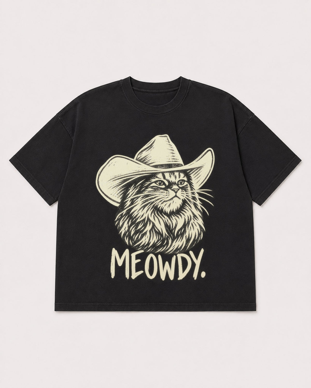 Mockup Boxy Heavyweight Tee Black product
