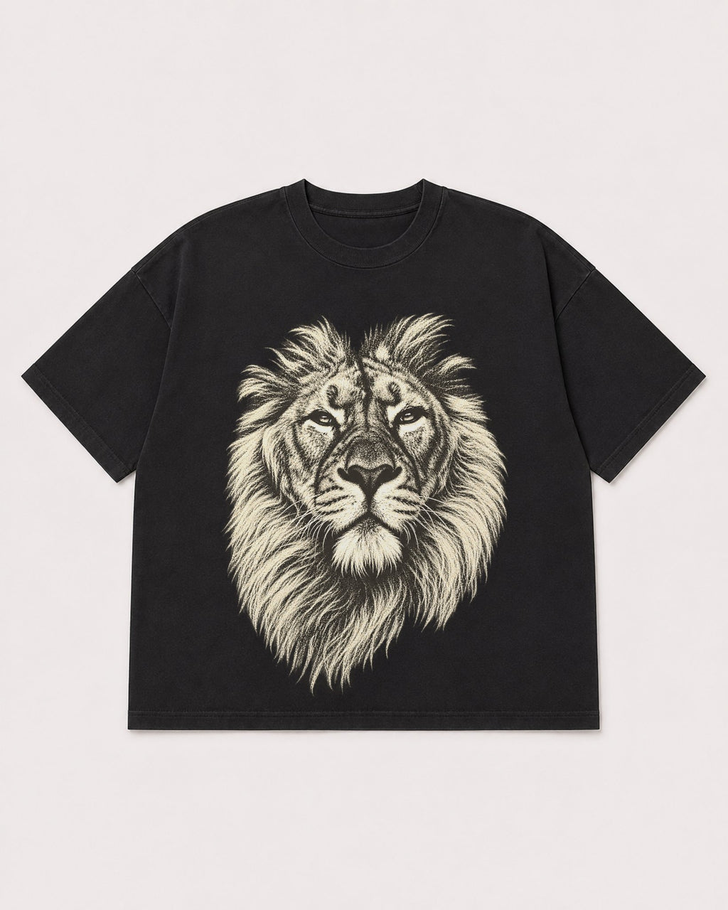 Mockup Boxy Heavyweight Tee Black product