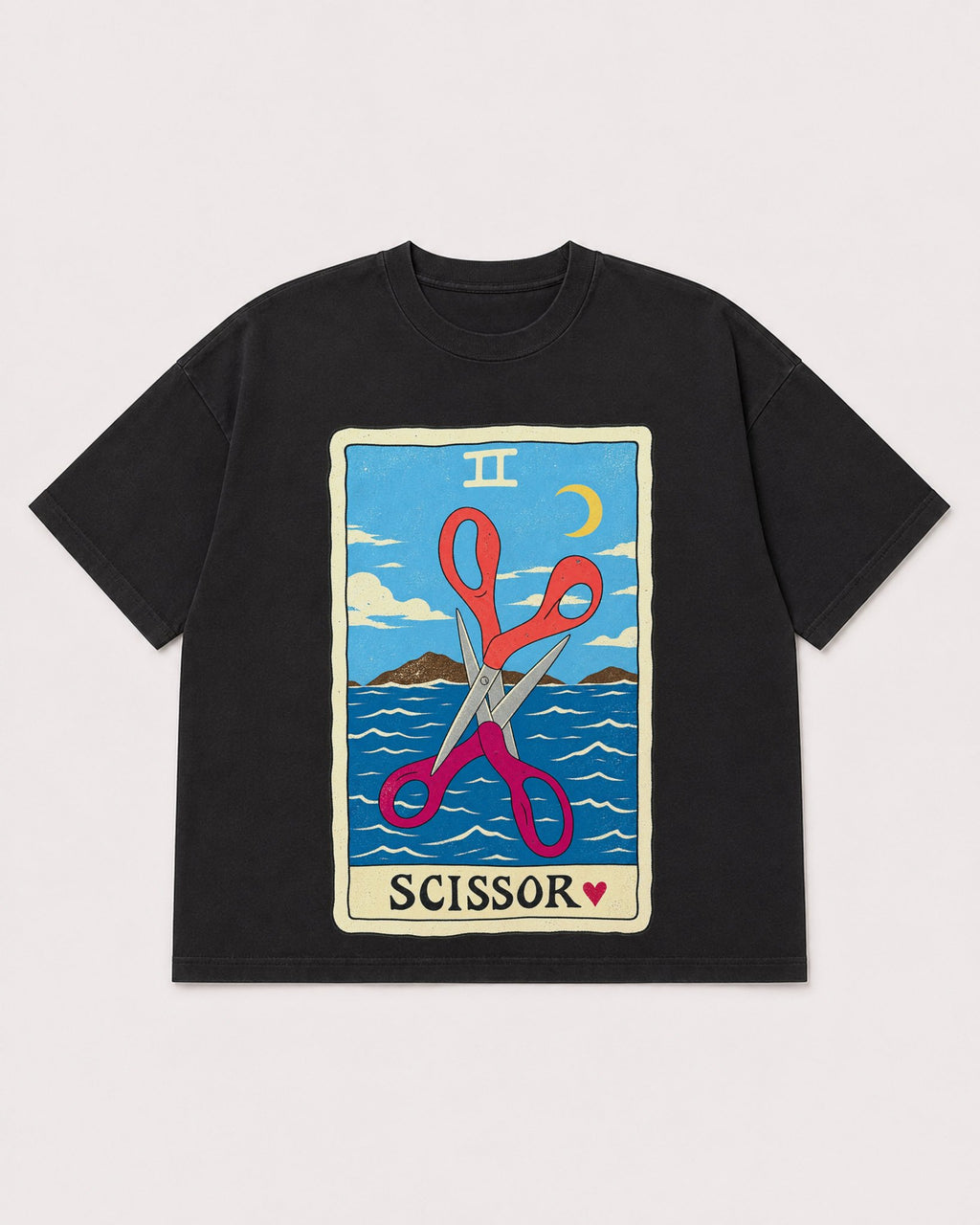 Mockup Boxy Heavyweight Tee Black product