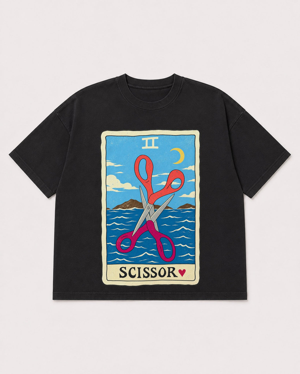 Mockup Boxy Heavyweight Tee Black product