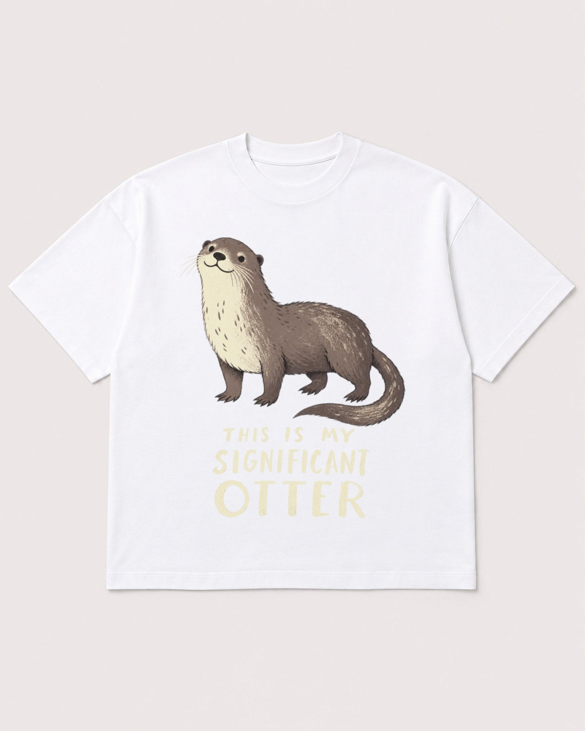 Mockup Boxy Heavyweight Tee White product