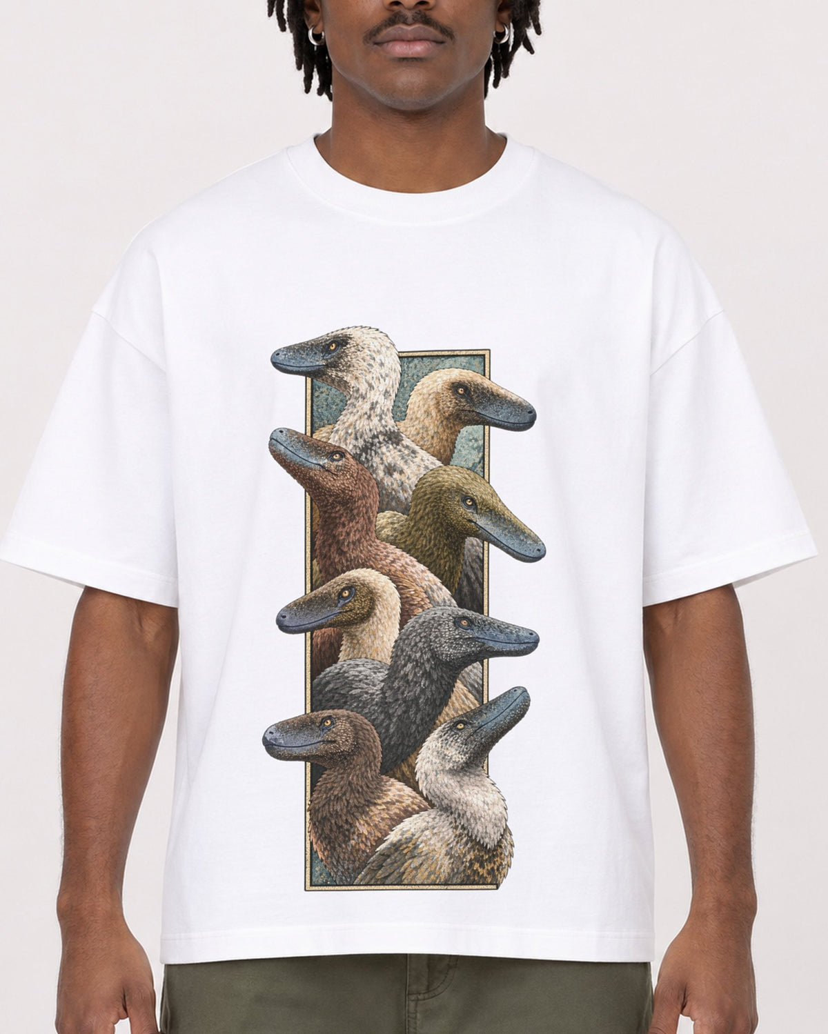 Mockup Boxy Heavyweight Tee White male close-up 04
