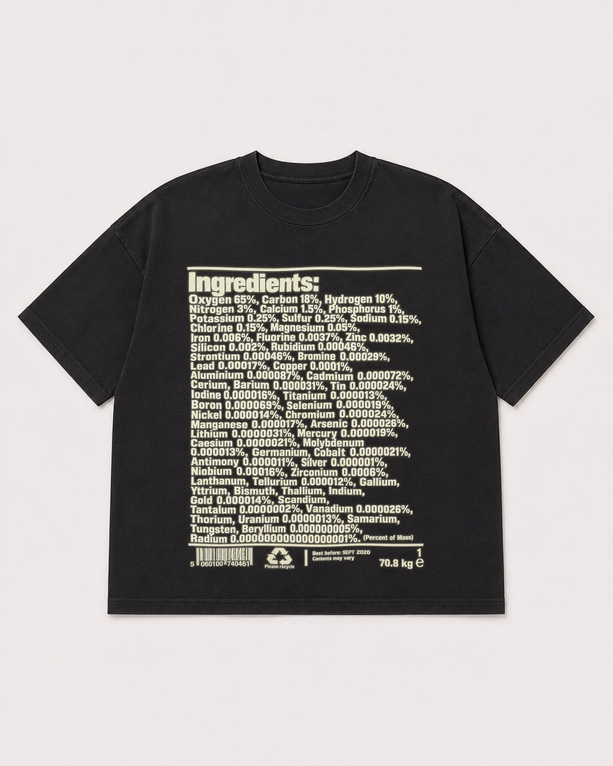 Mockup Boxy Heavyweight Tee Black product