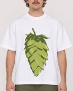 Mockup Boxy Heavyweight Tee White male close-up 09