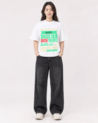 Mockup Boxy Heavyweight Tee White female full-body 03